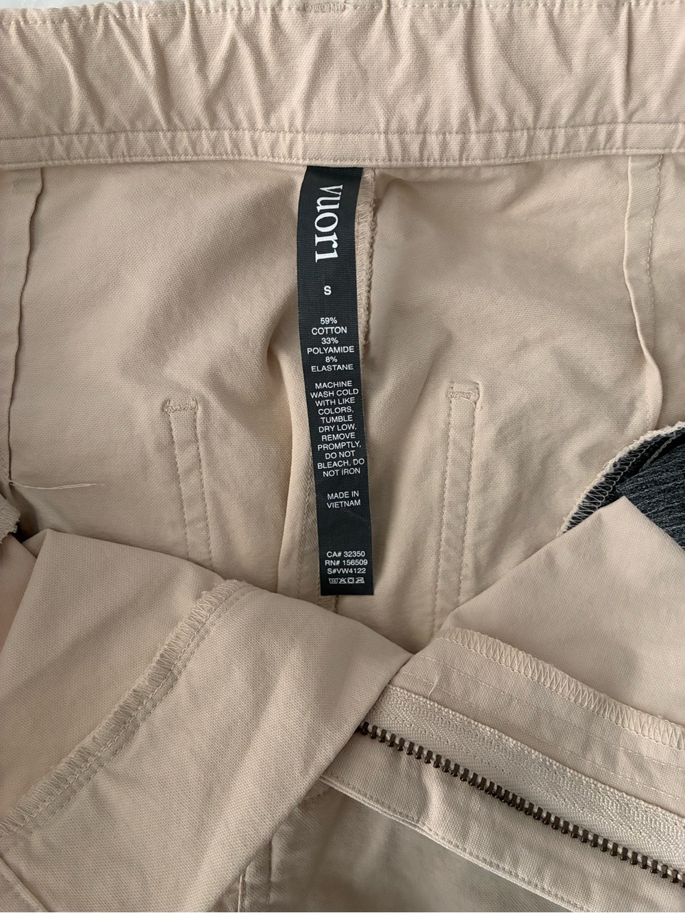 Vuori Getaway Wide Leg Pants in Milkweed Cream Size Small - Picture 6 of 10
